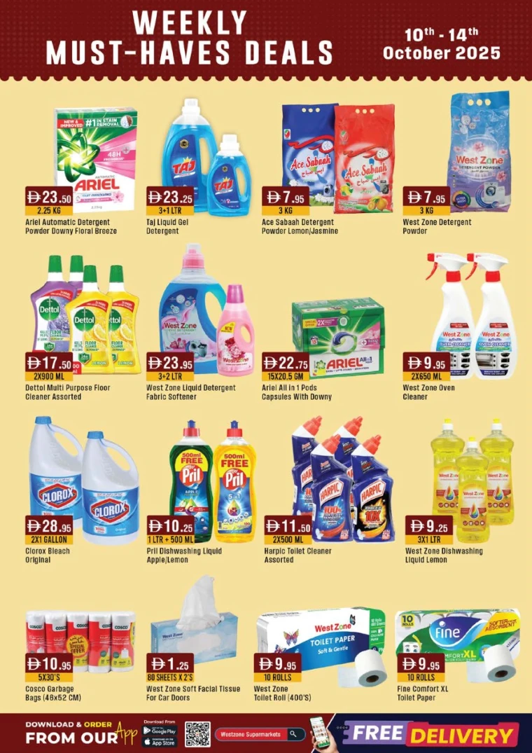 West Zone UAE Deals October 10, 2025