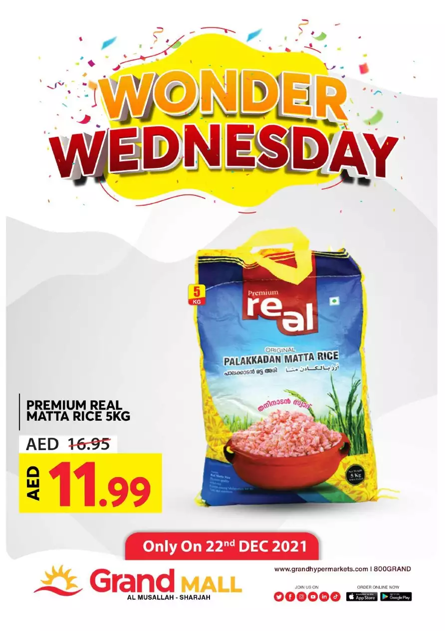 Wonder Wednesday 22 Dec - Grand Mall Sharjah