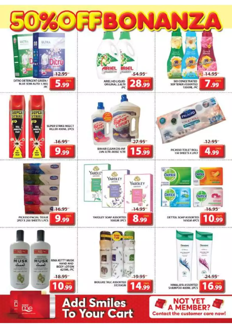 50 % Off Bonanza 15 Sep - Grand Mall Sharjah